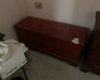 #38 cabinet cedar chest lane 48x18x22 $75.00