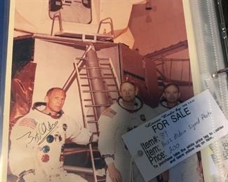 #89 nasa Buzz Aldrin signed photo $200.00
