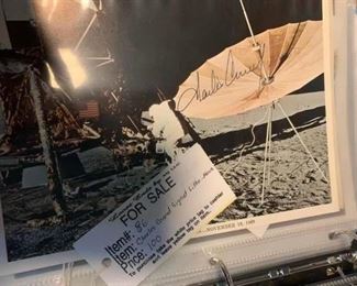 #86 nasa Charles Conrad signed litho - Moon $100.00