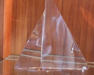 Steuben Glass Sailboat 