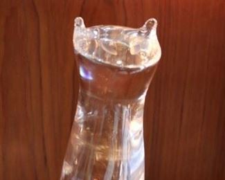 Steuben Glass Cat  (chipped)