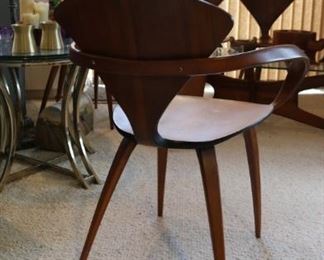  Set of Six Norman Cherner Plycraft Pretzel dining chairs