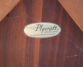  Set of Six Norman Cherner Plycraft Pretzel dining chairs