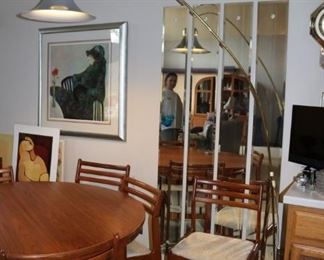 Vintage Marble Base Arc Lamp