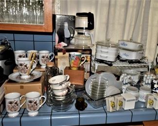 Kitchen loaded with MidCentury collectables