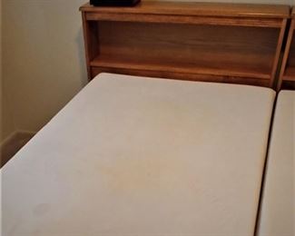 Twin Bookcase Headboard with built in Light