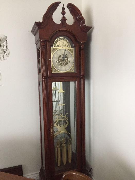 Beautiful Howard Miller Grandfather clock. Must see.