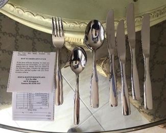 Reed and Barton flatware.