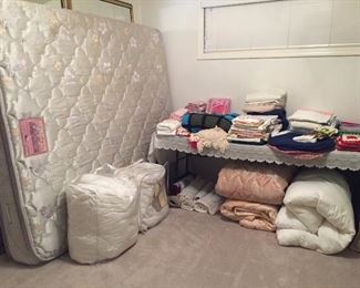 Linens galore.