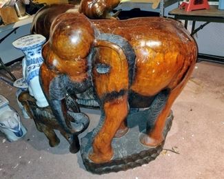 Heavy Wood Elephant