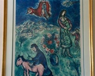 Marc Chagall, Signed and Numbered, 31" x 38".