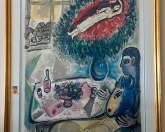 Marc Chagall, Signed and Numbered, 30" x 40".