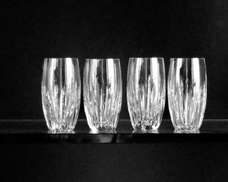4 Baccarat Water Glasses.