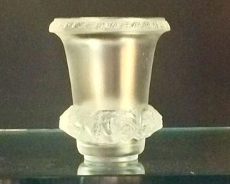 Lalique Crystal Vase.