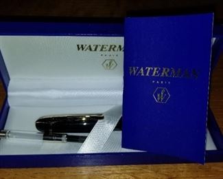 Waterman Fountain Pen Paris with box and paperwork