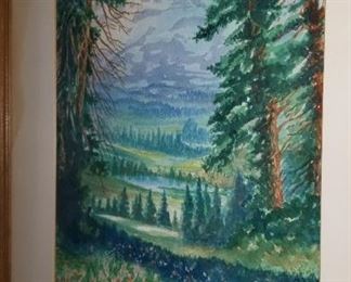 Mt Rainer California by Almo Taylor circa 1944