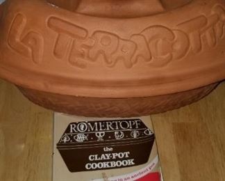 La Terracotta baker and cookbook