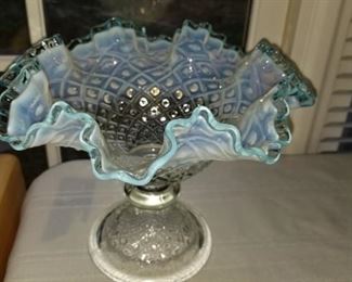 Opalescent Fenton? Candy dish