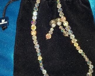Swarovski Crystal necklace and earrings