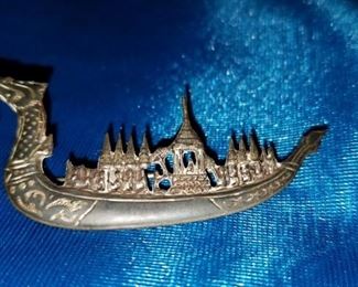 Siam Sterling Dragon pin