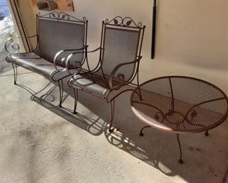 Wrought iron patio furniture
