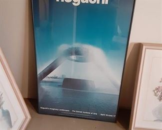 Framed poster of the Detroit noguchi fountain