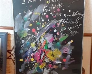 1982 Detroit Jazz, Montreux Festival framed poster