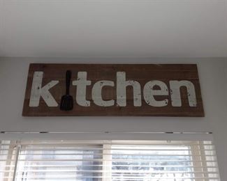 A sign you are in your own kitchen.