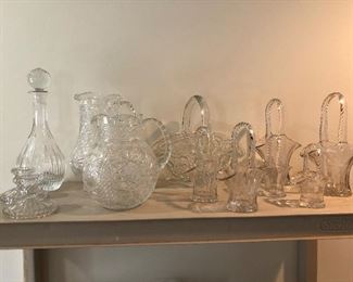 Glassware - Decanters, Pitchers, and baskets