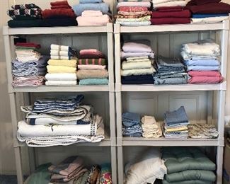 Bed linens, table lines and quilts