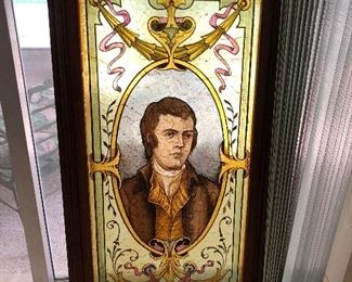 Reverse painted portrait