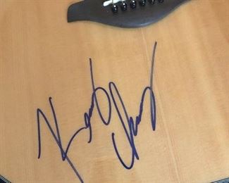 guitar signed by Kenny Chesney