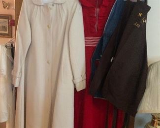 vintage coat and clothing