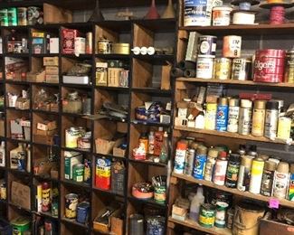 paint, garage items 
