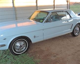 1966 POWDER BLUE MUSTANG SELLING NO RESERVE