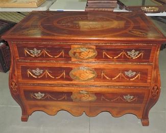 BEAUTIFUL SHELL INLAID CHEST