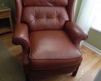 Genuine leather recliner by "Lane" in really good condition