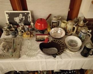 Beer stein collection