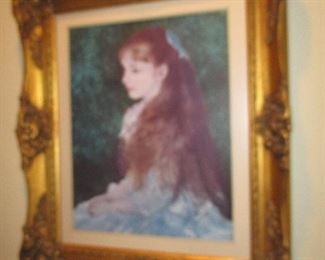 Portrait of Mademoiselle Irene Cahen d'Anvers The Little Girl With The Blue Ribbon or Little Irene Pierre Auguste Renoir (not Original)
