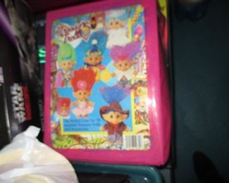 Vintage Troll Dolls and Case 