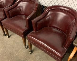 leather office chairs on casters