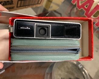 camera with case and box