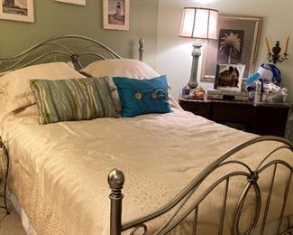 Metal Framed Queen Bed