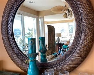 Mirror, Pretty Blue, Crystal Glasses