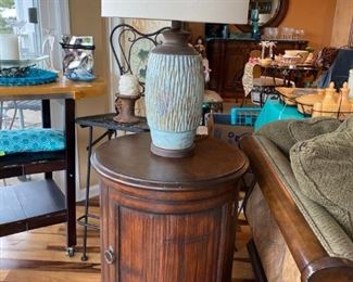Round Side Table, Lamp 2 of 2