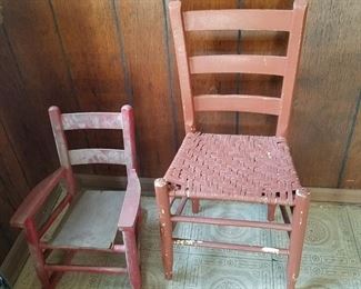 Primitive style chairs