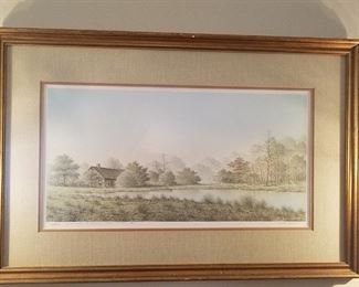 Butler brown signed lithograph