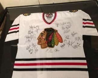 1995  Team Signed Chicago Blackhawks Jersey
