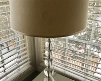 Clear Stacked Table Lamp
