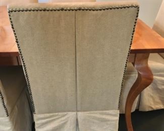 Custom Dining Chairs (set of 6)
Box Pleated in covered Washable Waxed Linen

